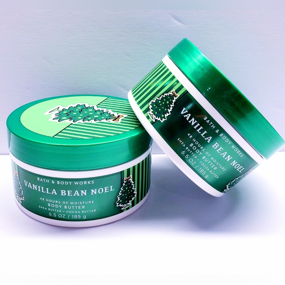 Bath & Body Works VANILLA BEAN NOEL Body Butter, 6.5 oz/185g (2 pcs)